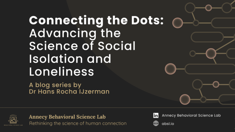 Connecting the Dots: Advancing the Science of Social Isolation and Loneliness