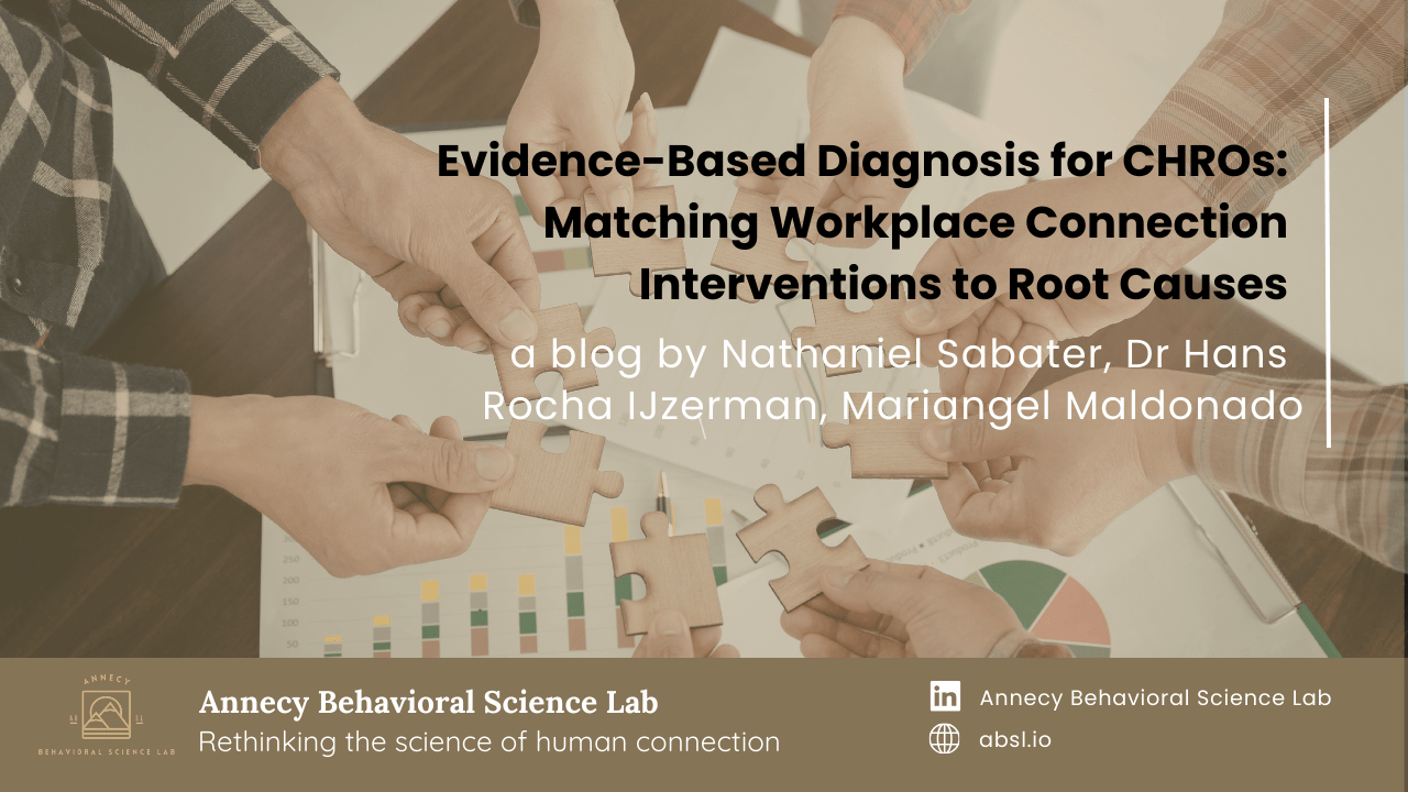 You are currently viewing Evidence-Based Diagnosis for CHROs: Matching Workplace Connection Interventions to Root Causes